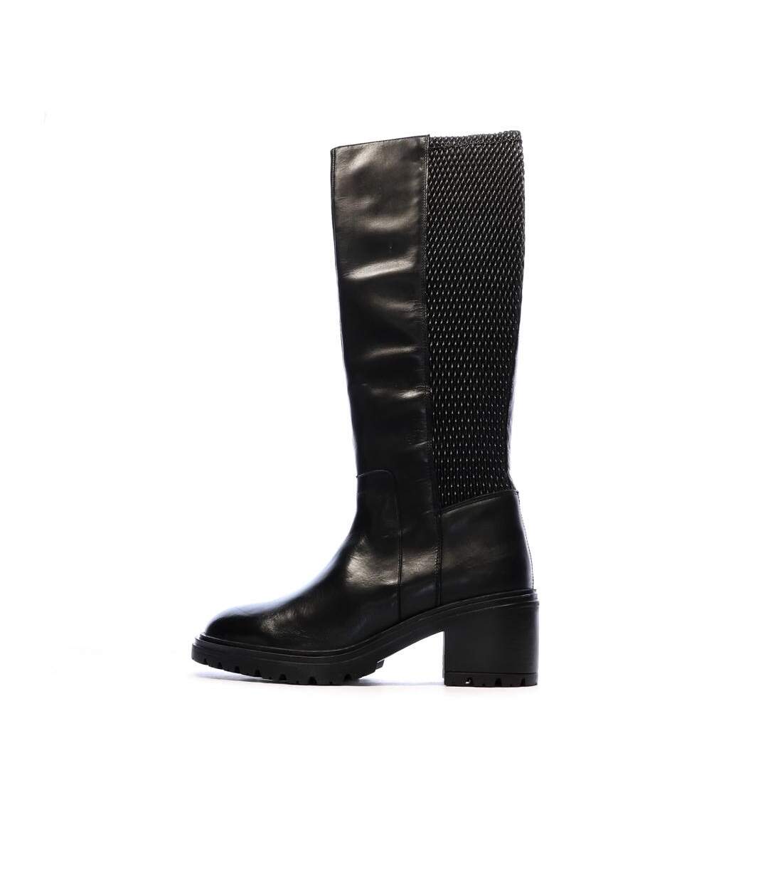 Bottes noir femme geox damiana-1