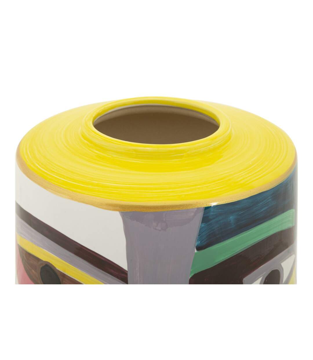 Vase Design en Céramique Piccassy 28cm Multicolore-3