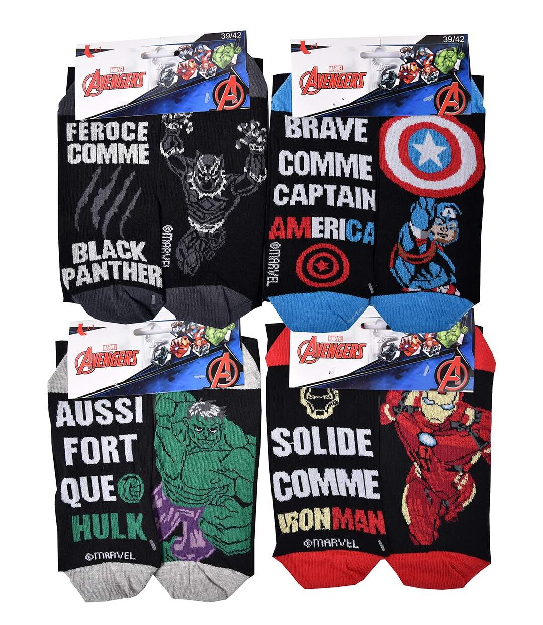 Chaussettes Pack HOMME AVENGERS Pack de 8 Paires 4862