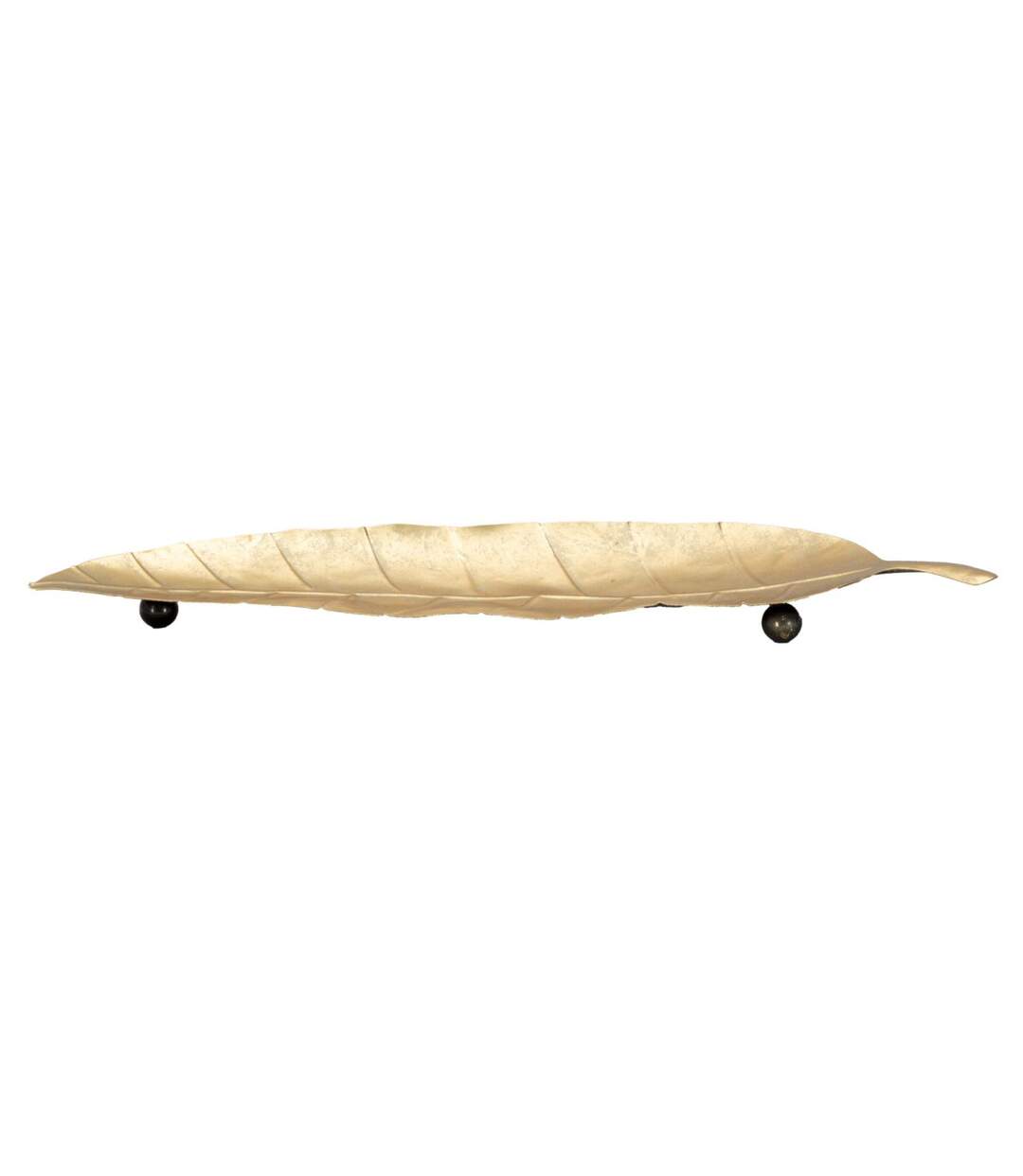 Vide-Poche sur Pied en Métal Foglia 38cm Or-3