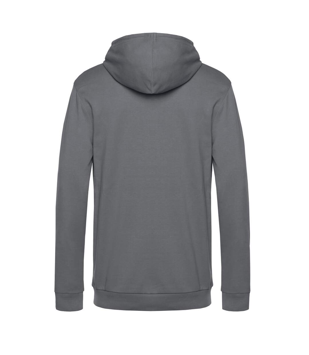 Sweat À Capuche Motif/style Chiné Homme Gris B&C-2
