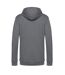 Sweat À Capuche Motif/style Chiné Homme Gris B&C-2