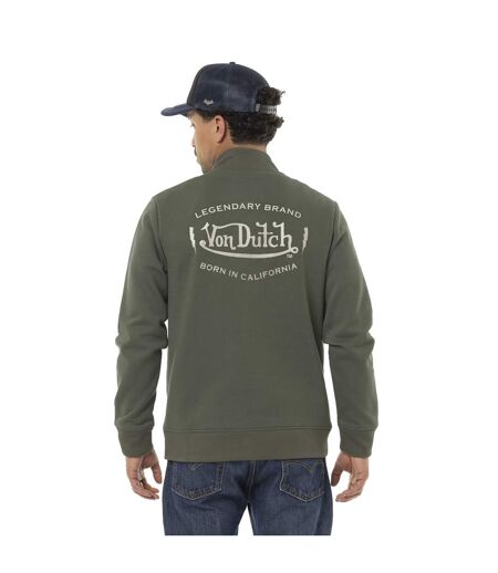 Sweat homme col montant en molleton avec print devant & dos Vondutch