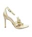 Sandales À Talon Avec Nœud En Satin Pour Femme Jaune Beurre Steve Madden-1