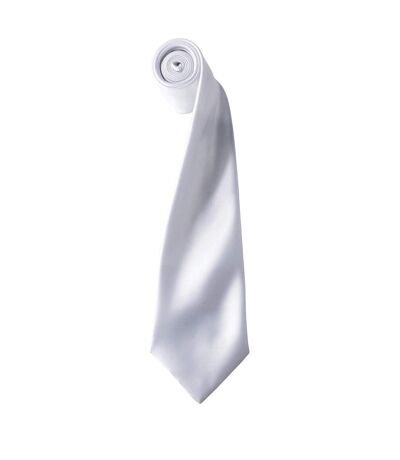 Premier - Cravate unie - Homme (Blanc) (Taille unique) - UTRW1152