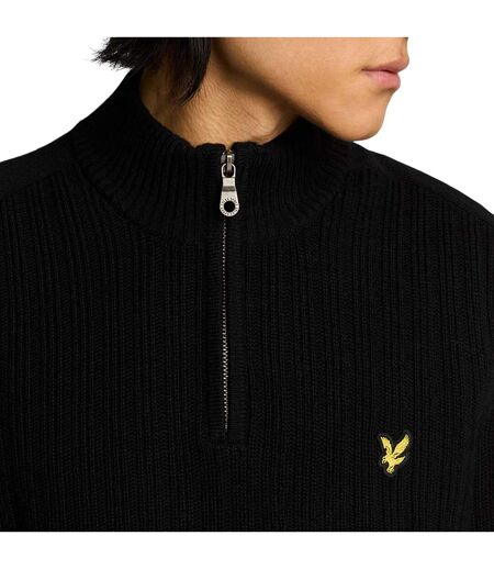 Pull Côtelé Homme Noir Lyle & Scott