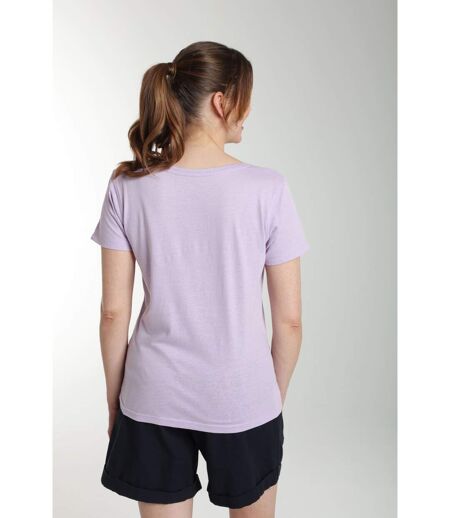 Tee Shirt Col V Manches Courtes Femme Maddy Orchid Bloom(violet) | Gerard Pasquier Gera
