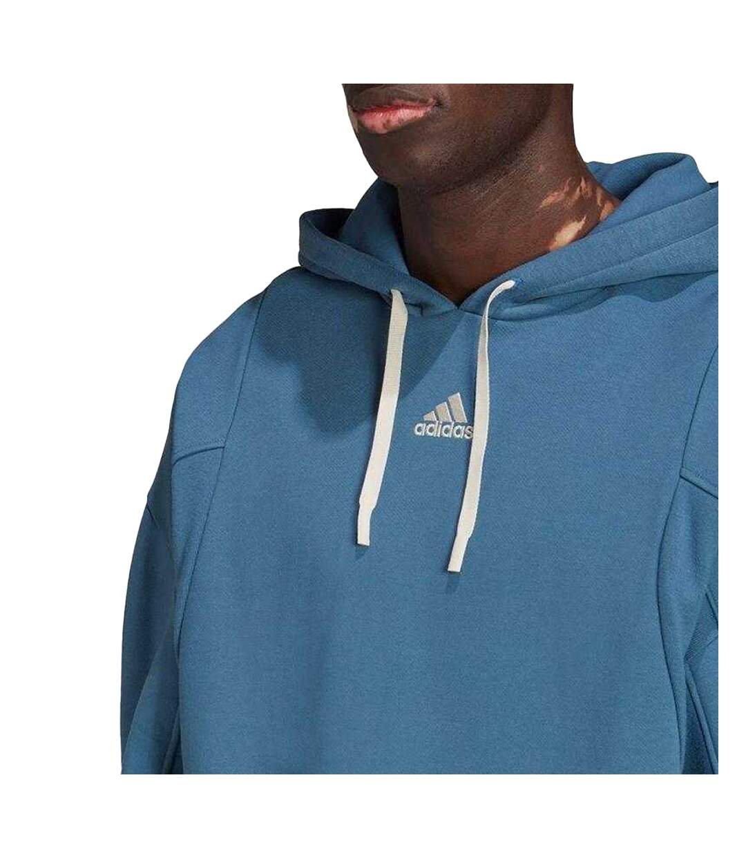 Sweat À Capuche Homme Bleu Adidas-4
