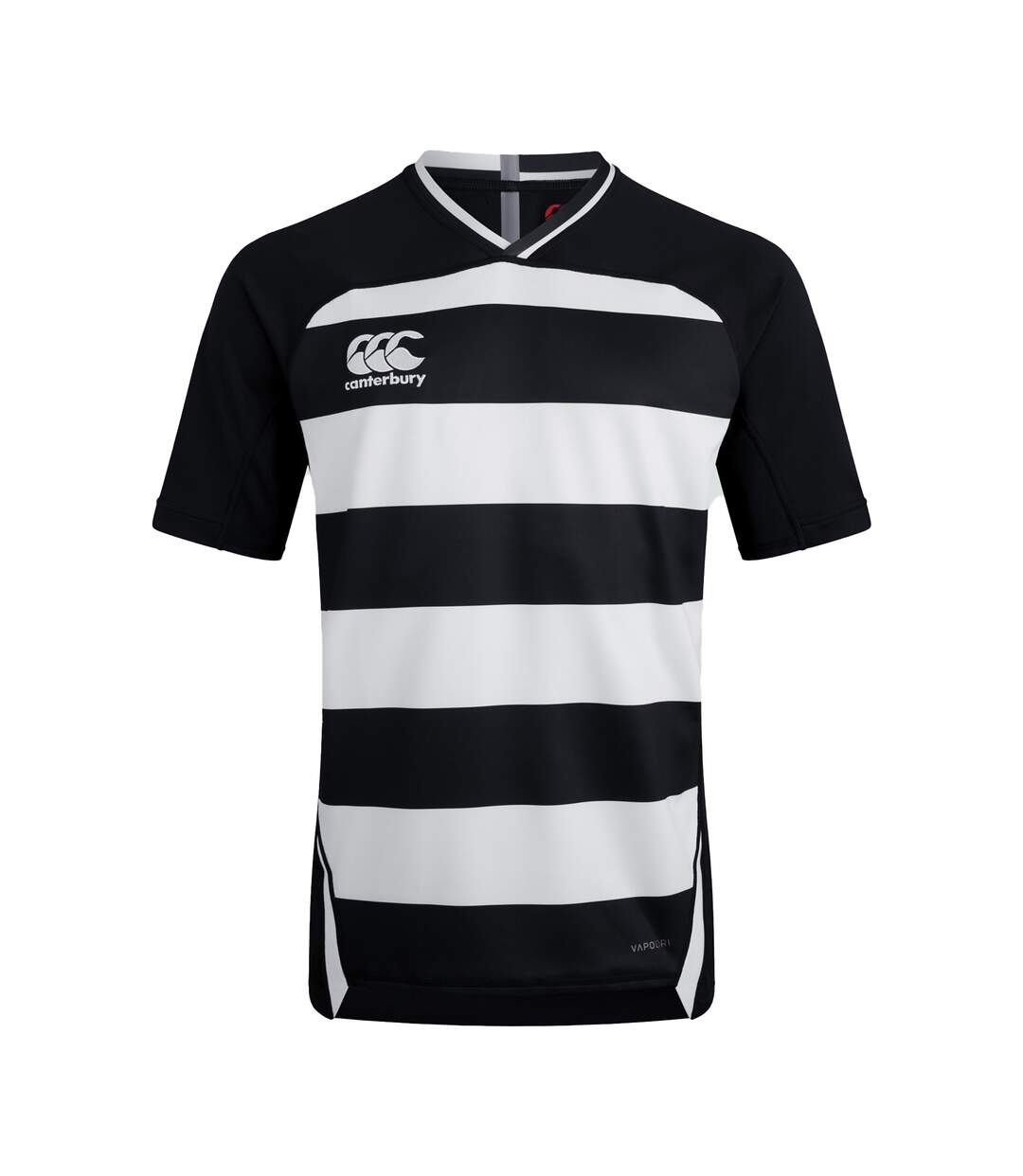 Mens Evader Vapodri Hoop Detail Jersey Black Canterbury-2