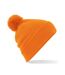 Bonnet Pom Pom Original Orange Beechfield-1