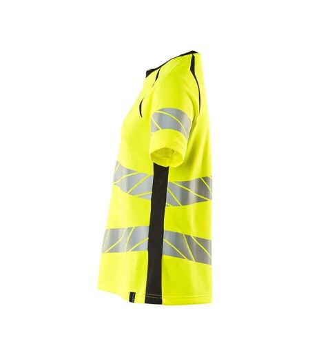 T-shirt Accelerate Safe Femme Jaune Fluo Noir Mascot