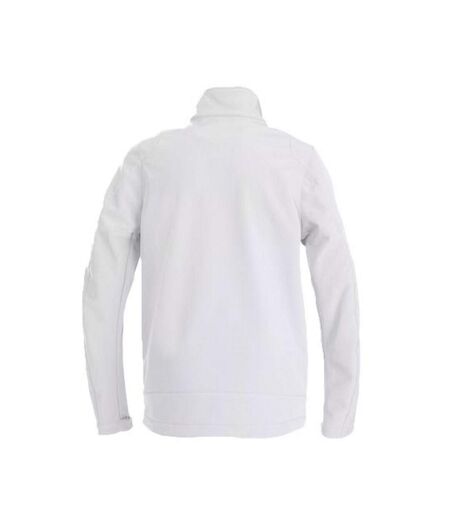 Mens Trial Soft Shell Jacket White Printer