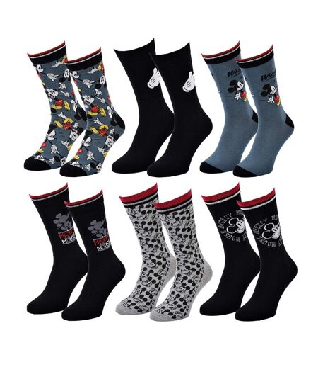 Chaussettes Pack Homme DISNEY MICKEY MOUSE - Pack de 6