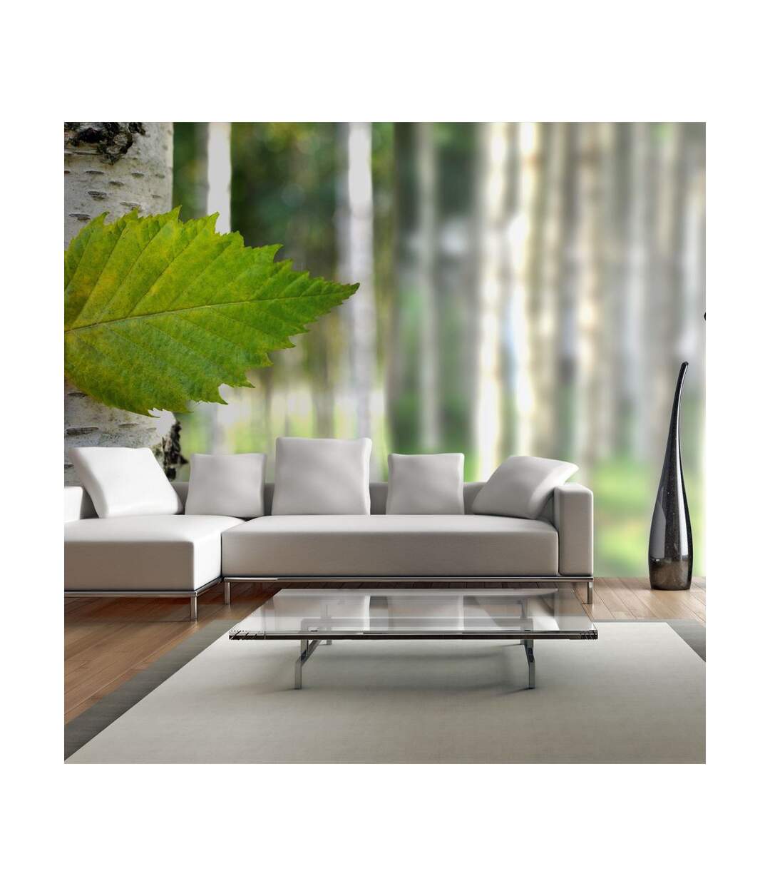 Papier Peint XXL Feuille de Bouleau 270x550cm-1