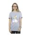 Disney - T-shirt ALICE IN WONDERLAND SKETCH FLOWERS - Femme (Gris sportif) - UTBI8948-2