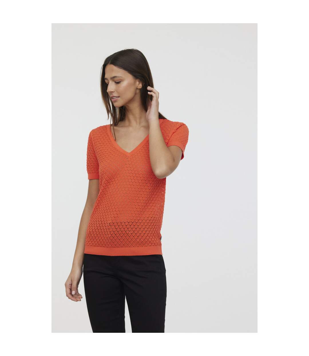 Pull manches courtes coton regular CABI-5