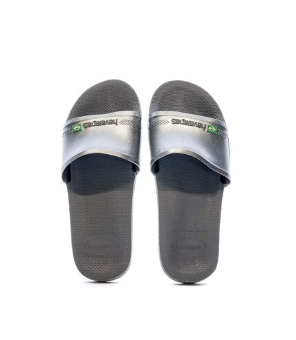 Claquettes Grise Homme Havaianas Slide Brasil