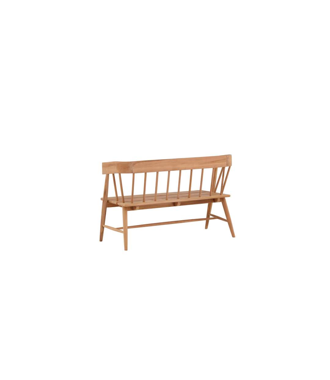 Banc de Jardin en Teck Split 132cm Naturel-5