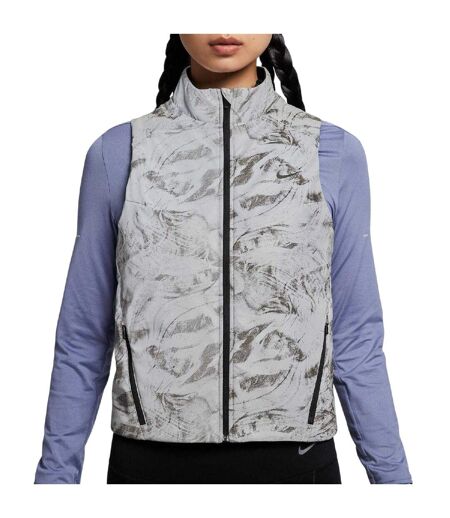 Veste Sans Manches Motif/style Abstrait Femme Gris Noir Nike