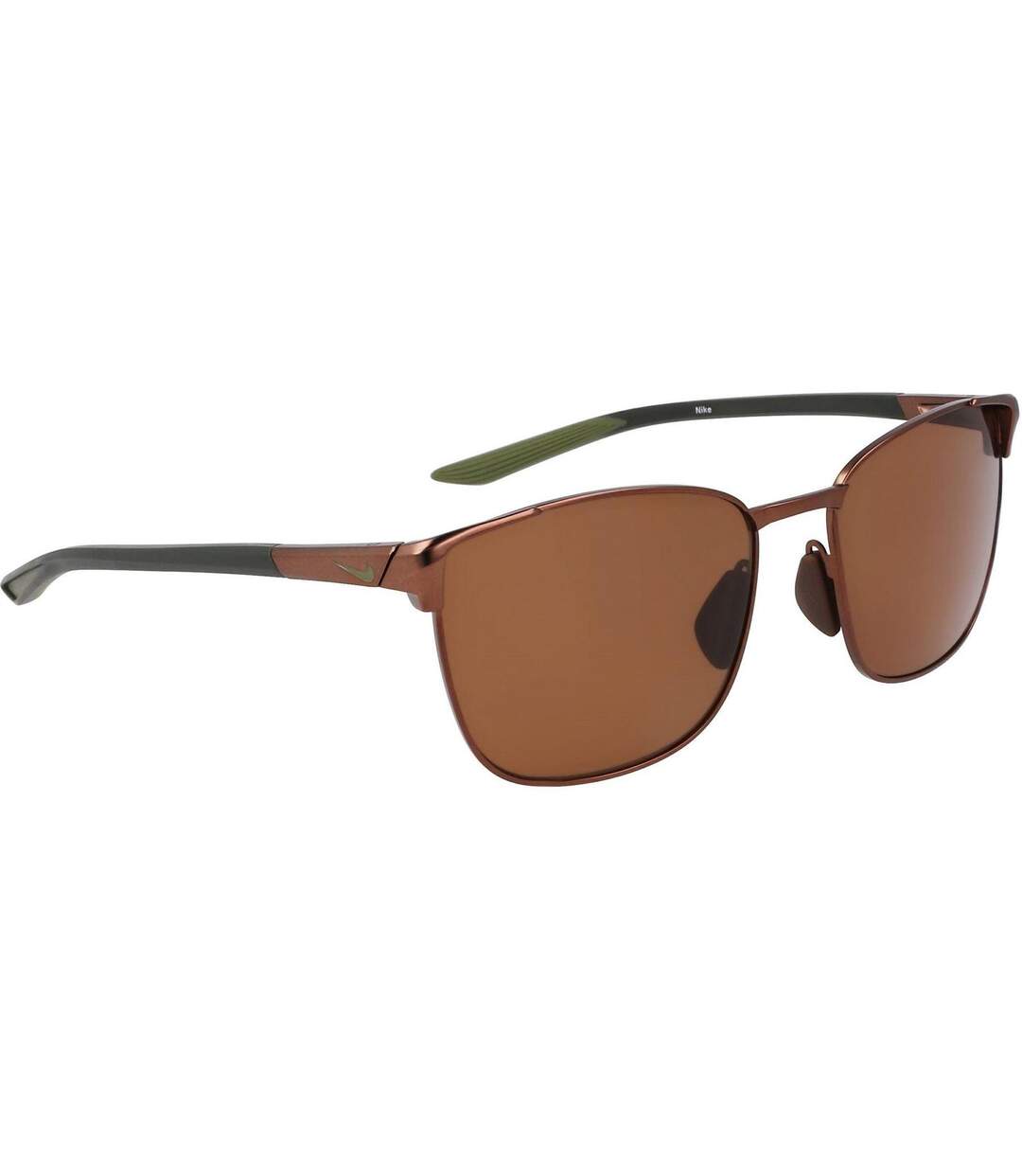 Fusion Square Sunglasses One Size Walnut Brown Nike-1
