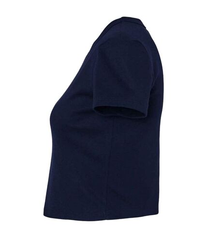 Haut court femme bleu marine uni Bella + Canvas