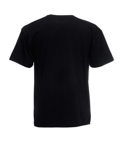 Fruit Of The Loom Mens Screen Stars Original Full Cut Short Sleeve T-Shirt (Black) - UTBC340