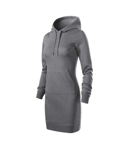 Robe À Capuche Snap Femme Gris Foncé Malfini