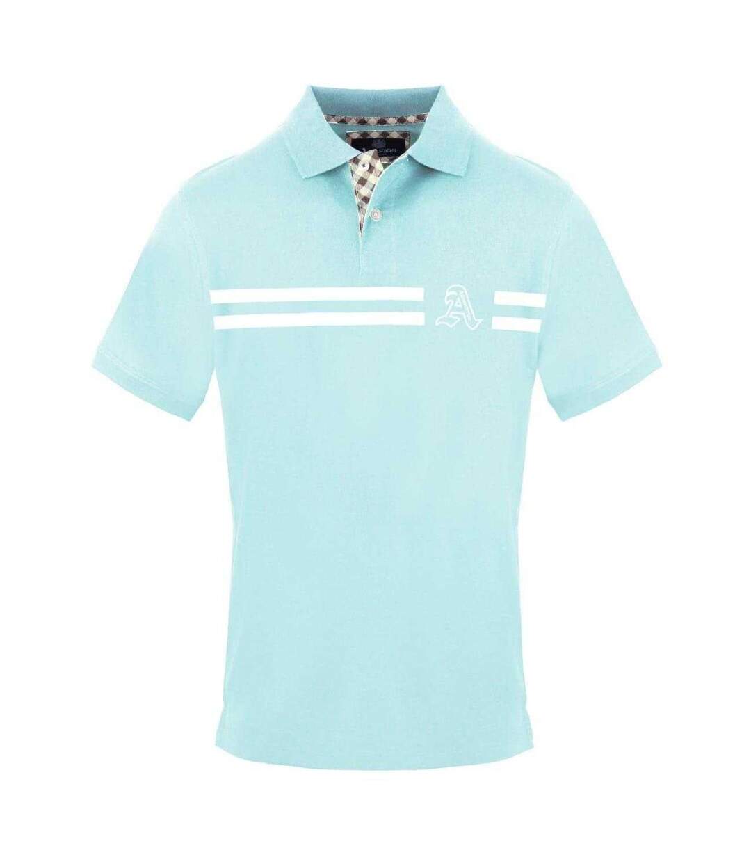 Polo Manches Courtes Homme Bleu Ciel Aquascutum-1