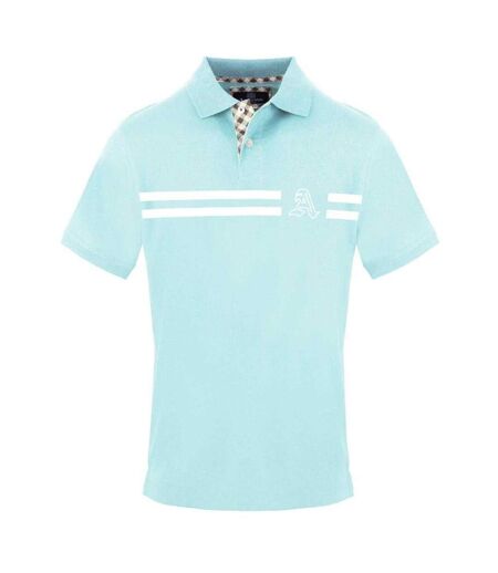 Polo Manches Courtes Homme Bleu Ciel Aquascutum