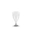 Lot de 6 Verres à Vin Réutilisable Plastique 18cl Gris