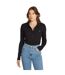 Body Manches Longues Motif/style Étiquette Femme Noir Calvin Klein-1