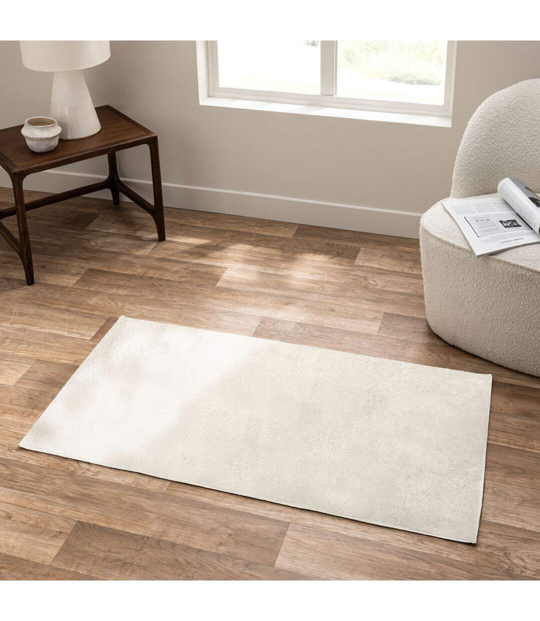 Tapis Frisé Uni Belluni 60x110cm Naturel-4