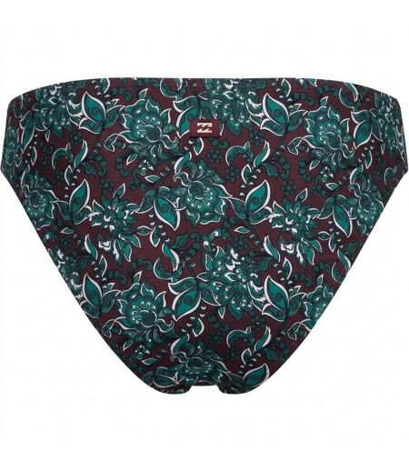 Womens/ladies Floral Bikini Bottoms Purple Panos Emporio