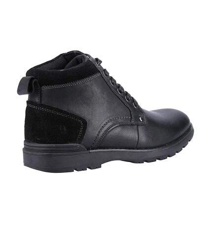Hush Puppies Mens Dean Leather Boots (Black) - UTFS7647