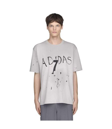 Unisex Adult 7 Logo T-shirt Grey Adidas