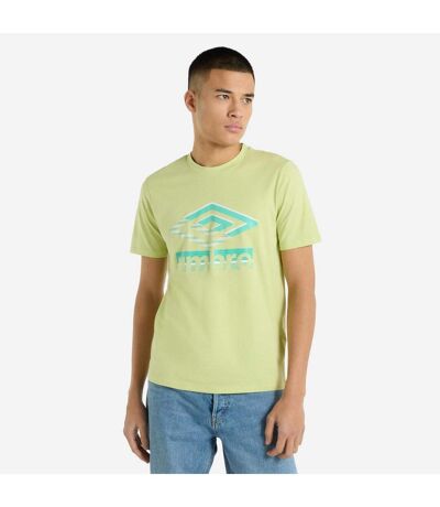 Umbro Mens Glitch T-Shirt (Shadow Lime) - UTUO2107