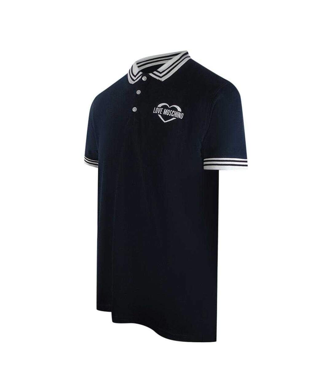 Polo Motif/style Cœur Homme Bleu Marine Foncé Love Moschino-3