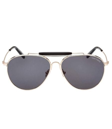 Lunettes De Soleil Raphael Homme Taille Unique Rose Doré Brillant Tom Ford