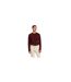 Pull Motif/style Points De Couture Homme Bordeaux Foncé Ted Baker-1