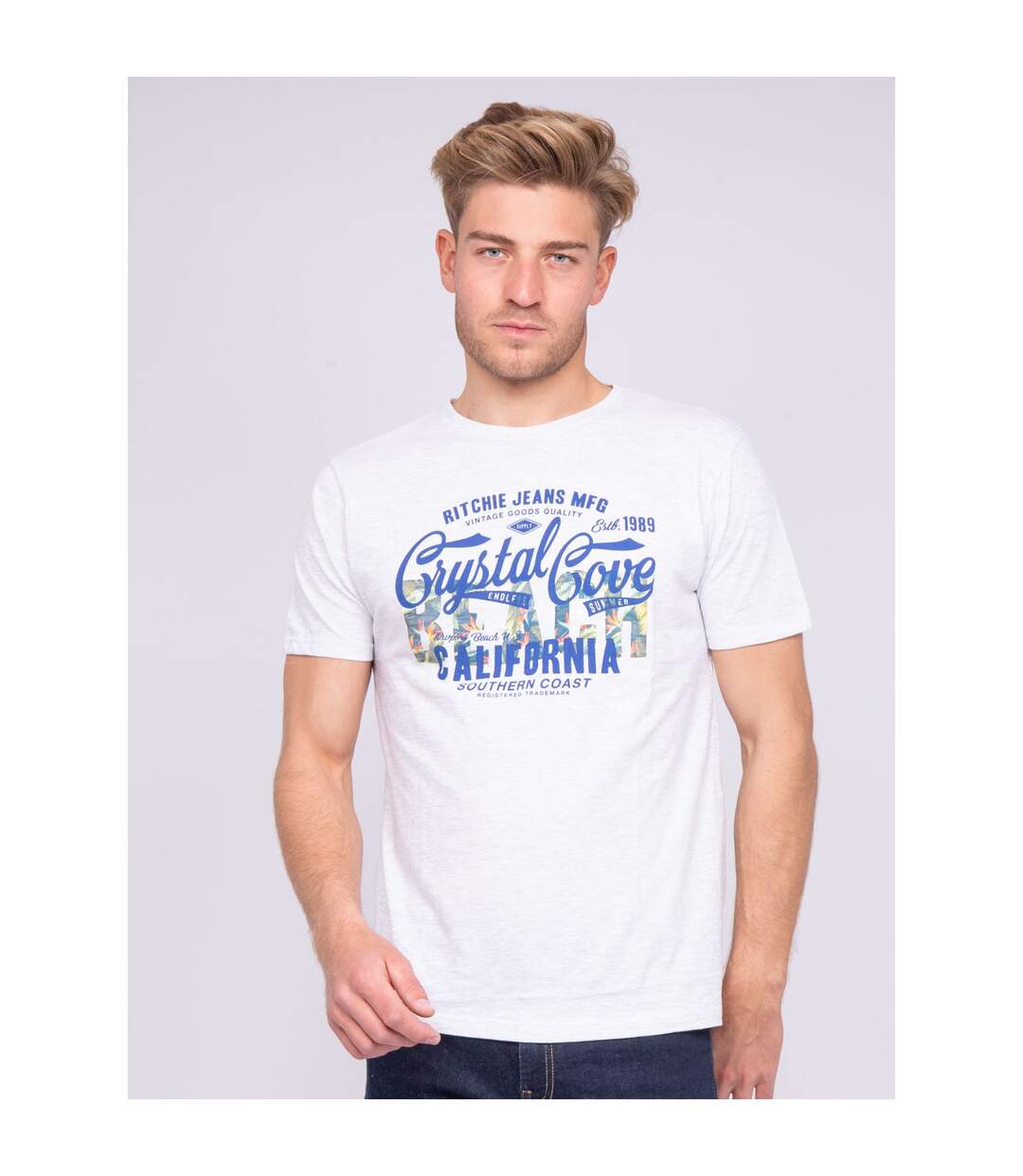 T-shirt col rond pur coton NANITOU-1