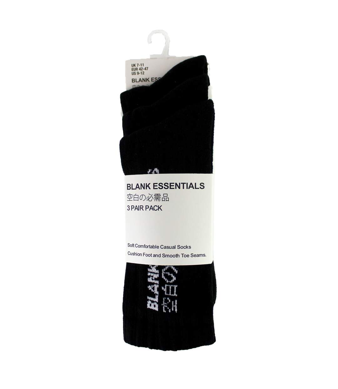 3 paires de chaussettes de sport en coton pour hommes-2