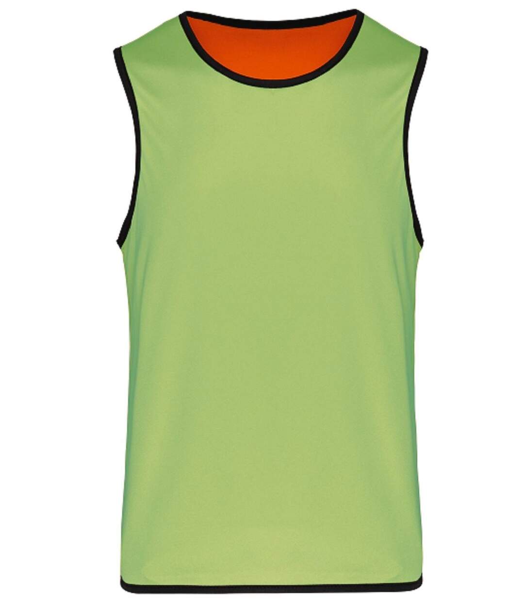 Chasuble de rugby réversible - Unisexe - PA044 - vert lime - orange-2