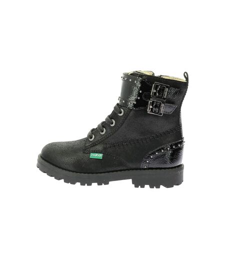 Bottines Cuir Enfant Kickers groorock