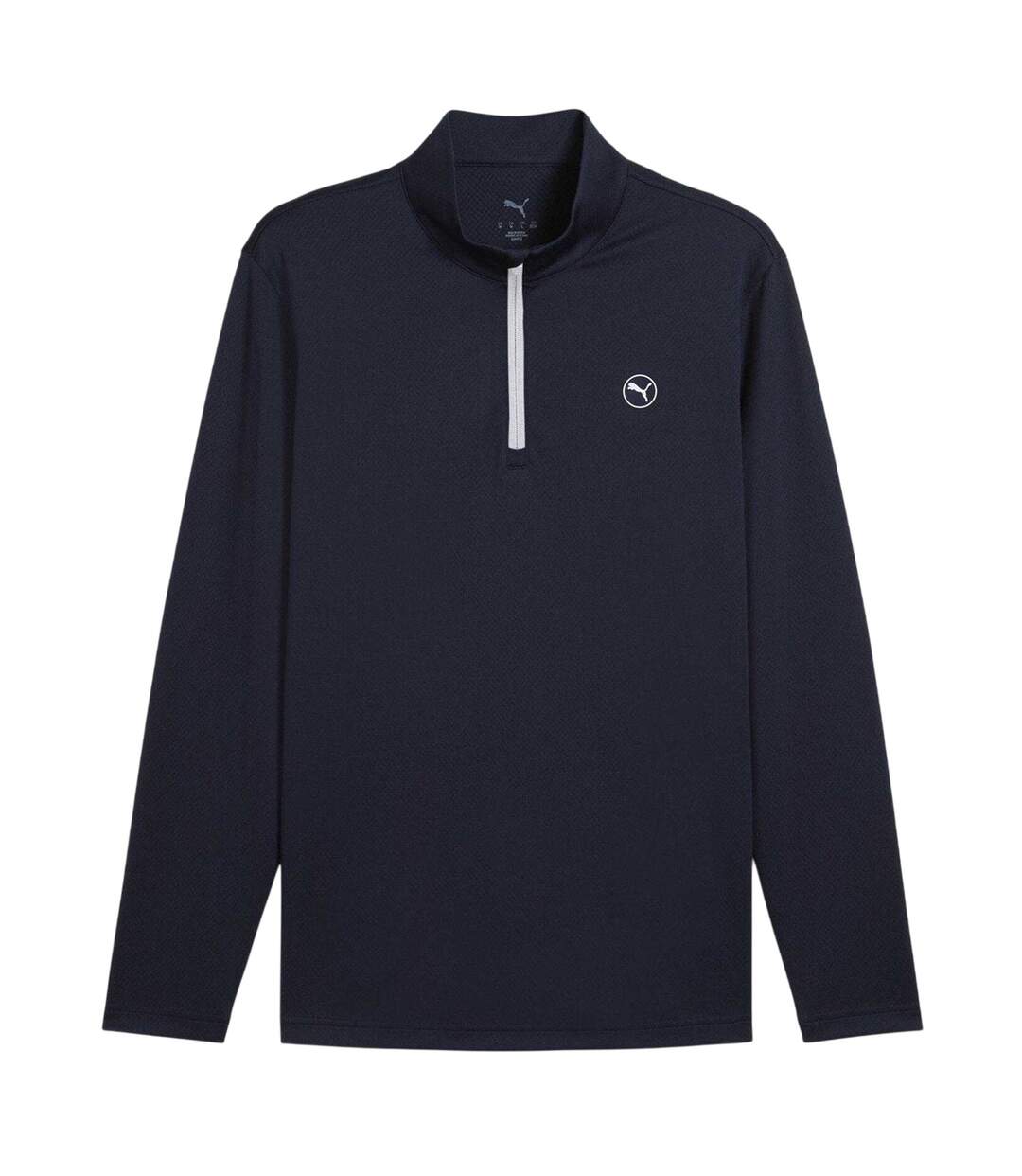 Mens Performance Slim Long-sleeved Polo Shirt Deep Navy Puma-1