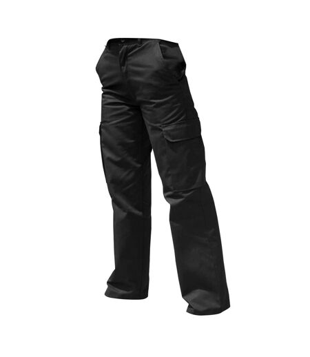 Warrior Womens/Ladies Cargo Workwear Trousers (Black)