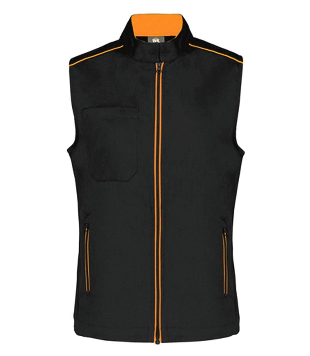 Gilet sans manches DayToDay - Femme - WK6149 - noir et orange