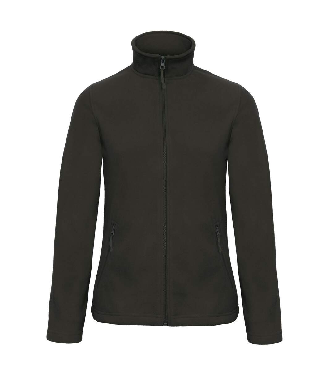 Womens/ladies id.501 fleece jacket black B&C