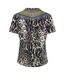 T-shirt Motif/style Imprimé Animal Siberia Femme Noir Marron Inoa-2