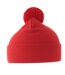Unisex Adult Wind S Pom Pom Recycled Double Skin Cuffed Beanie Red Atlantis-1