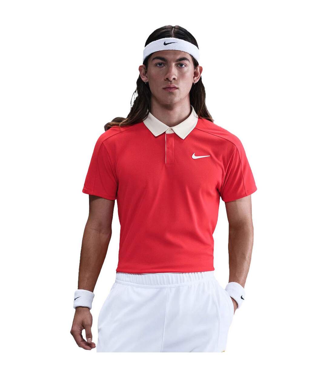 Débardeur Homme Rouge Cramoisi Blanc Nike-4